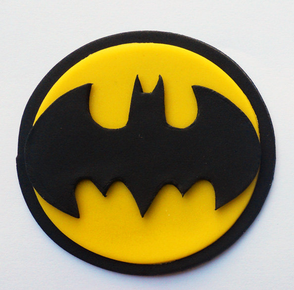 12 Batman Fondant Cupcakes Photo Batman Cupcake Toppers Batman