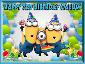 Despicable Me Edible Cake Topper