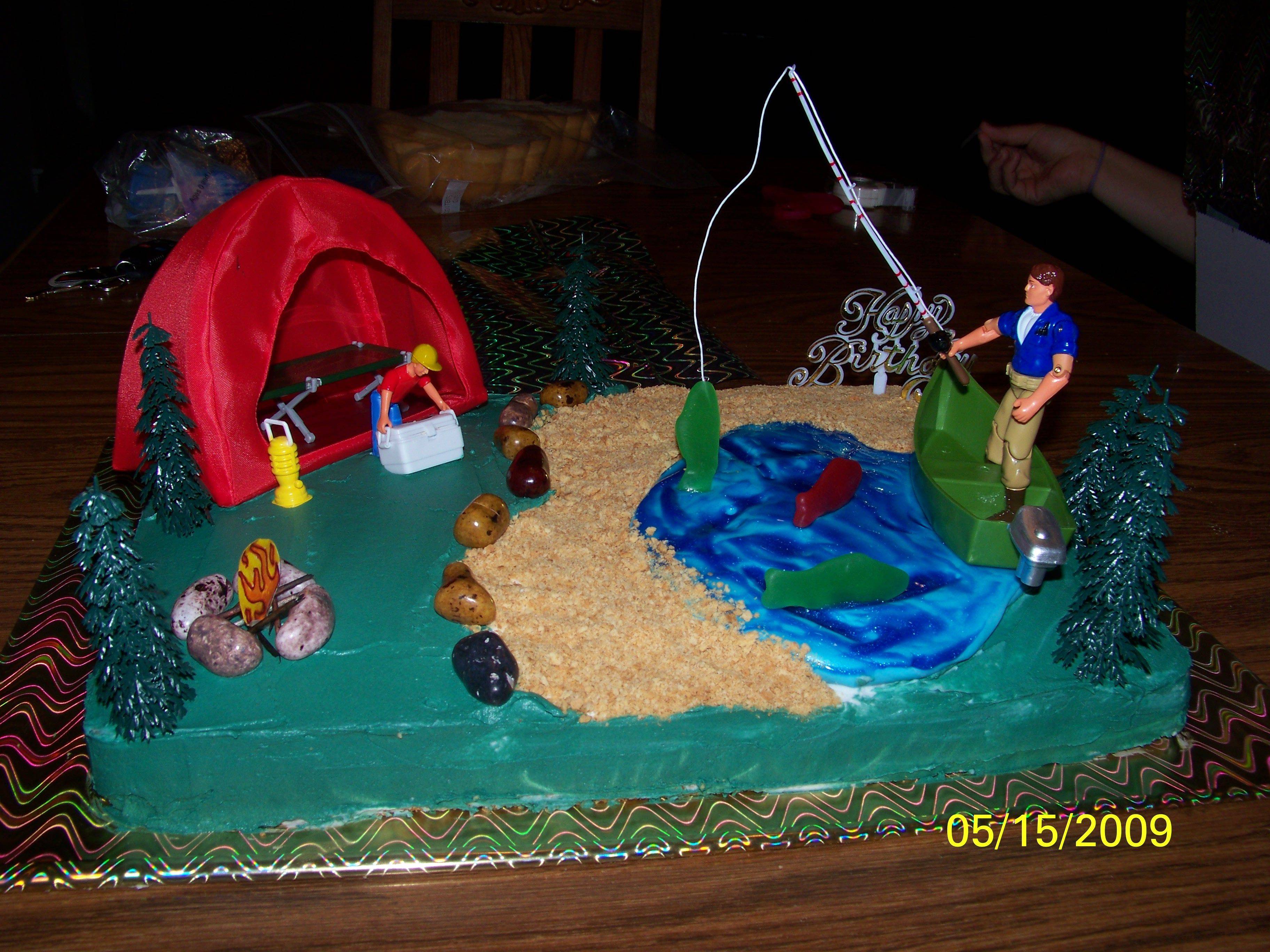 Fishing Birthday Cake Idea