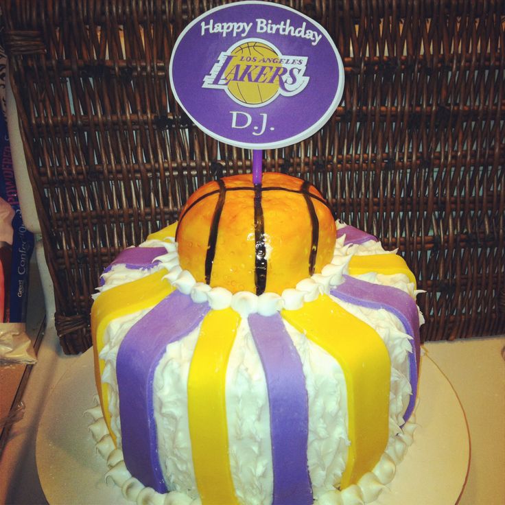 Lakers Basketball Cake Lakers Basketball Cake