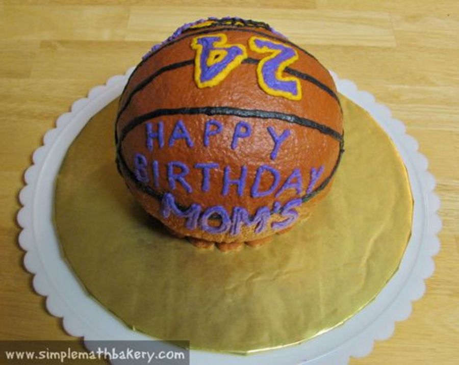 Lakers Basketball Cake Lakers Basketball Cake