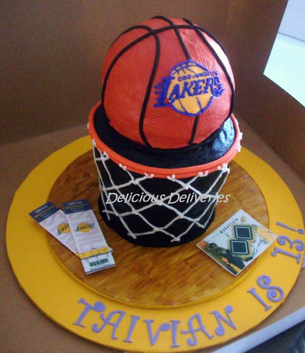 Lakers Birthday Cake Lakers Birthday Cake