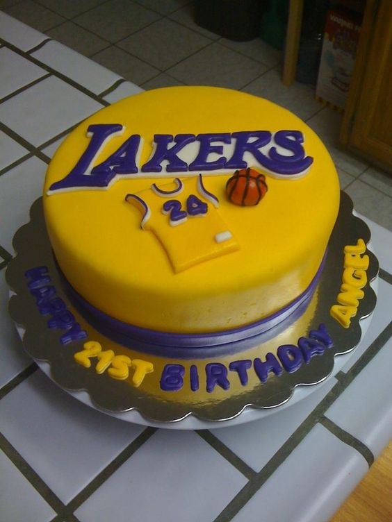 Lakers Birthday Cake Lakers Birthday Cake