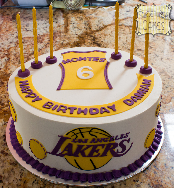 Lakers Birthday Cake Lakers Birthday Cake
