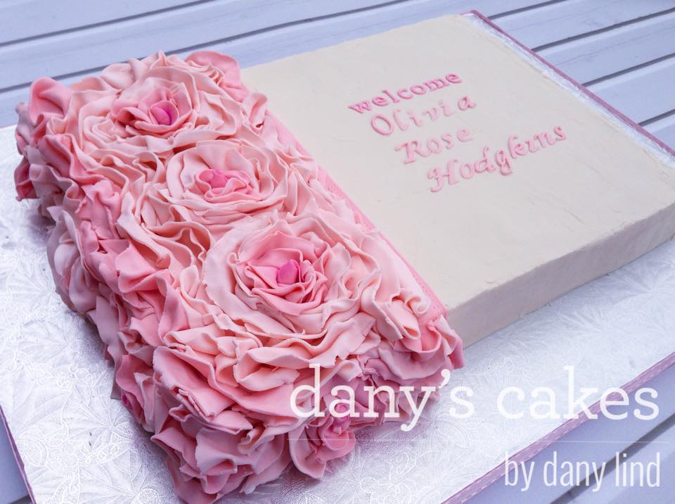 Rosette Half Sheet Cake Rosette Half Sheet Cake