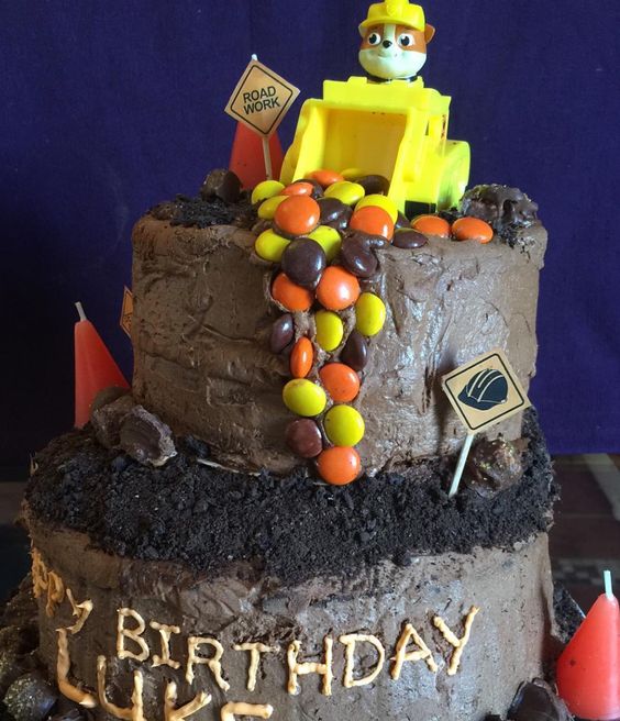 Rubble PAW Patrol Birthday Cake