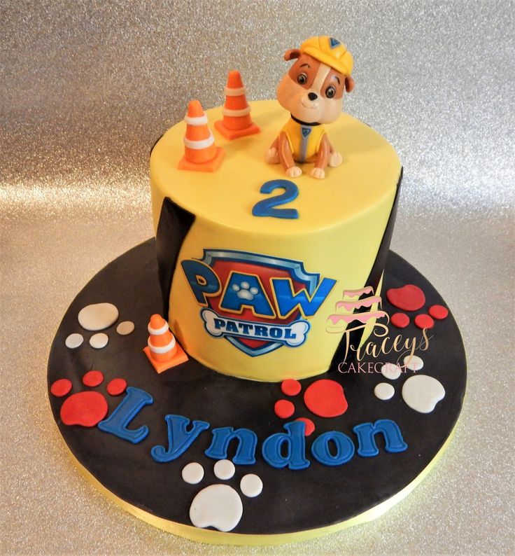 Rubble PAW Patrol Birthday Cake Rubble PAW Patrol Birthday Cake
