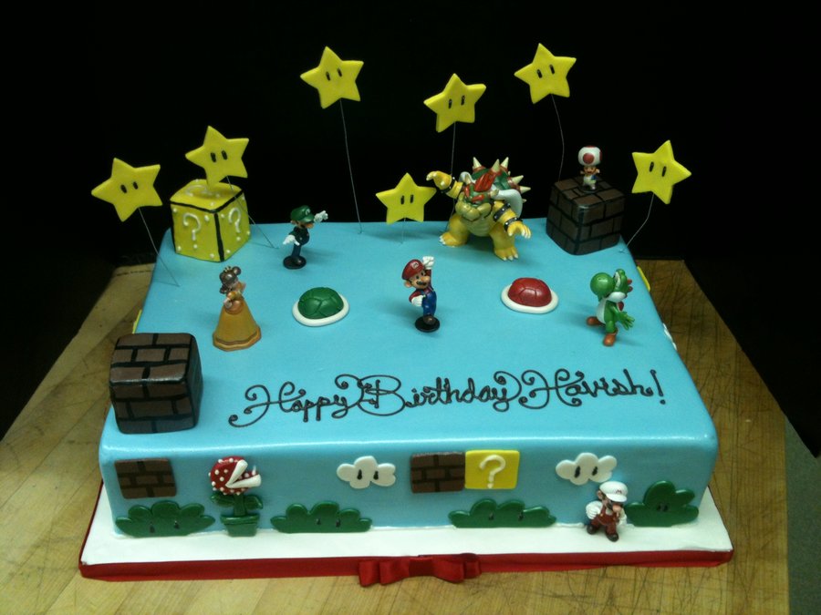 Super Mario Sheet Cake Super Mario Sheet Cake