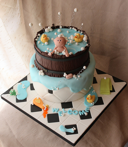 10 Bathtub Baby Shower Cakes Photo Rubber Duck Cake Baby Shower Cake Tub