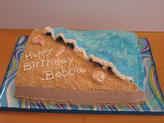 Beach Themed Sheet Birthday Cakes Beach Themed Sheet Birthday Cakes