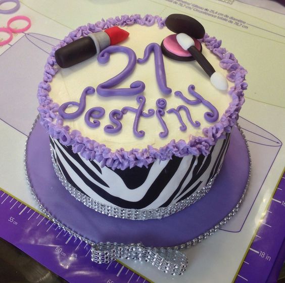 Birthday Cake with Zebra Print Sugar Sheets Birthday Cake with Zebra Print Sugar Sheets
