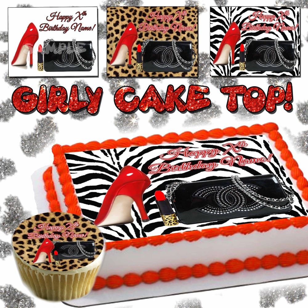 Cheetah Print Cake Topper Cheetah Print Cake Topper