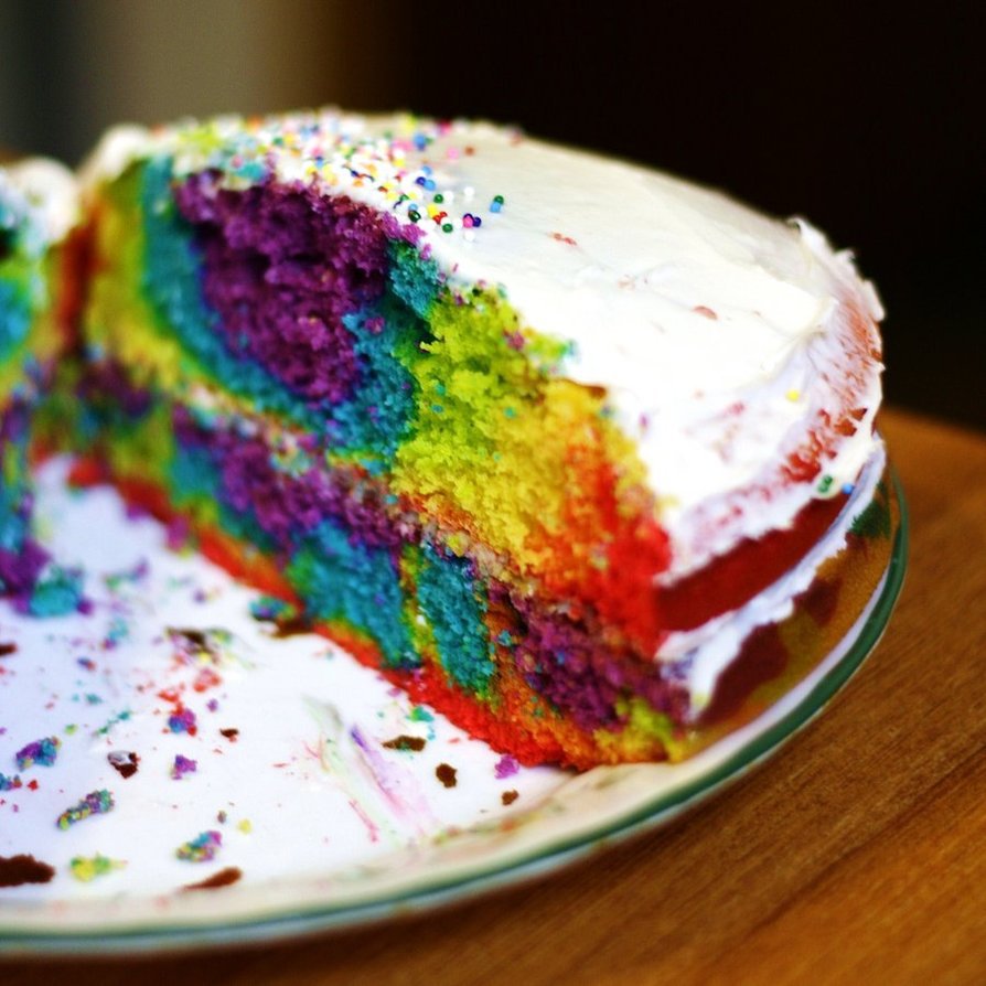 Double Rainbow Cake Double Rainbow Cake