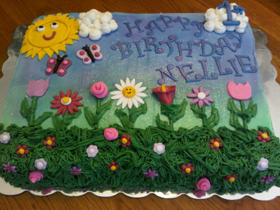Flower Garden Birthday Cake Flower Garden Birthday Cake