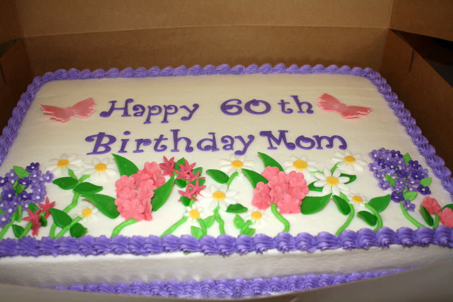 Flower Garden Birthday Cake Flower Garden Birthday Cake