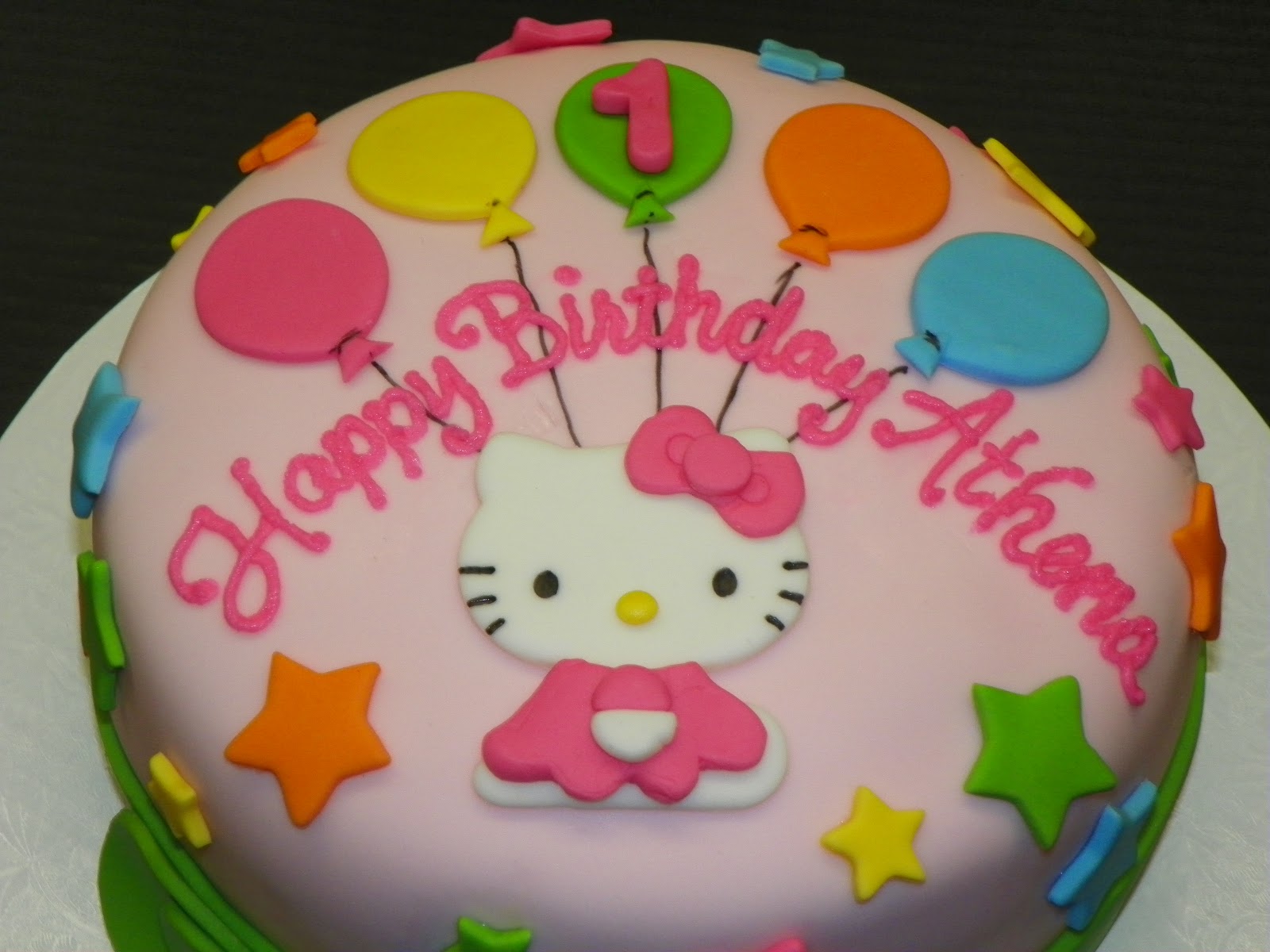 9 Hello Kitty For Fondant Cakes For Girls 1st Birthday Photo Hello