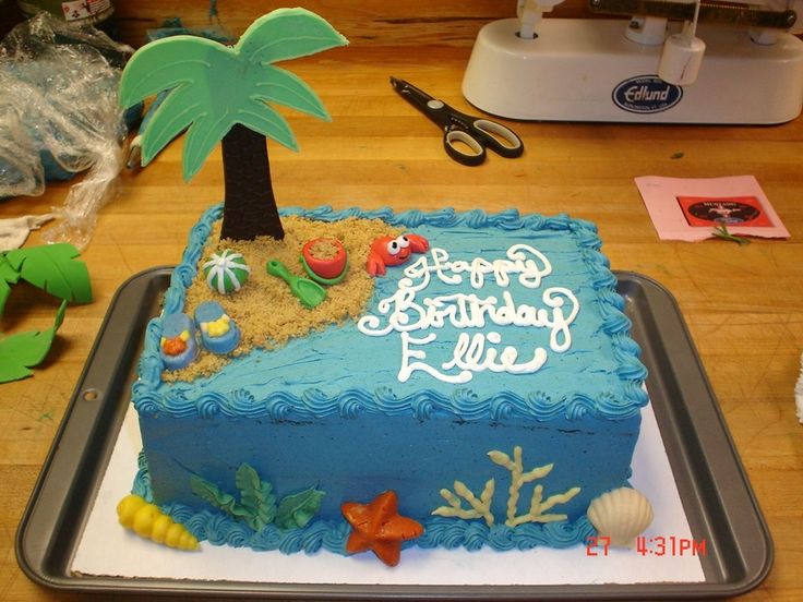 Ocean Beach Theme Sheet Cakes Ocean Beach Theme Sheet Cakes