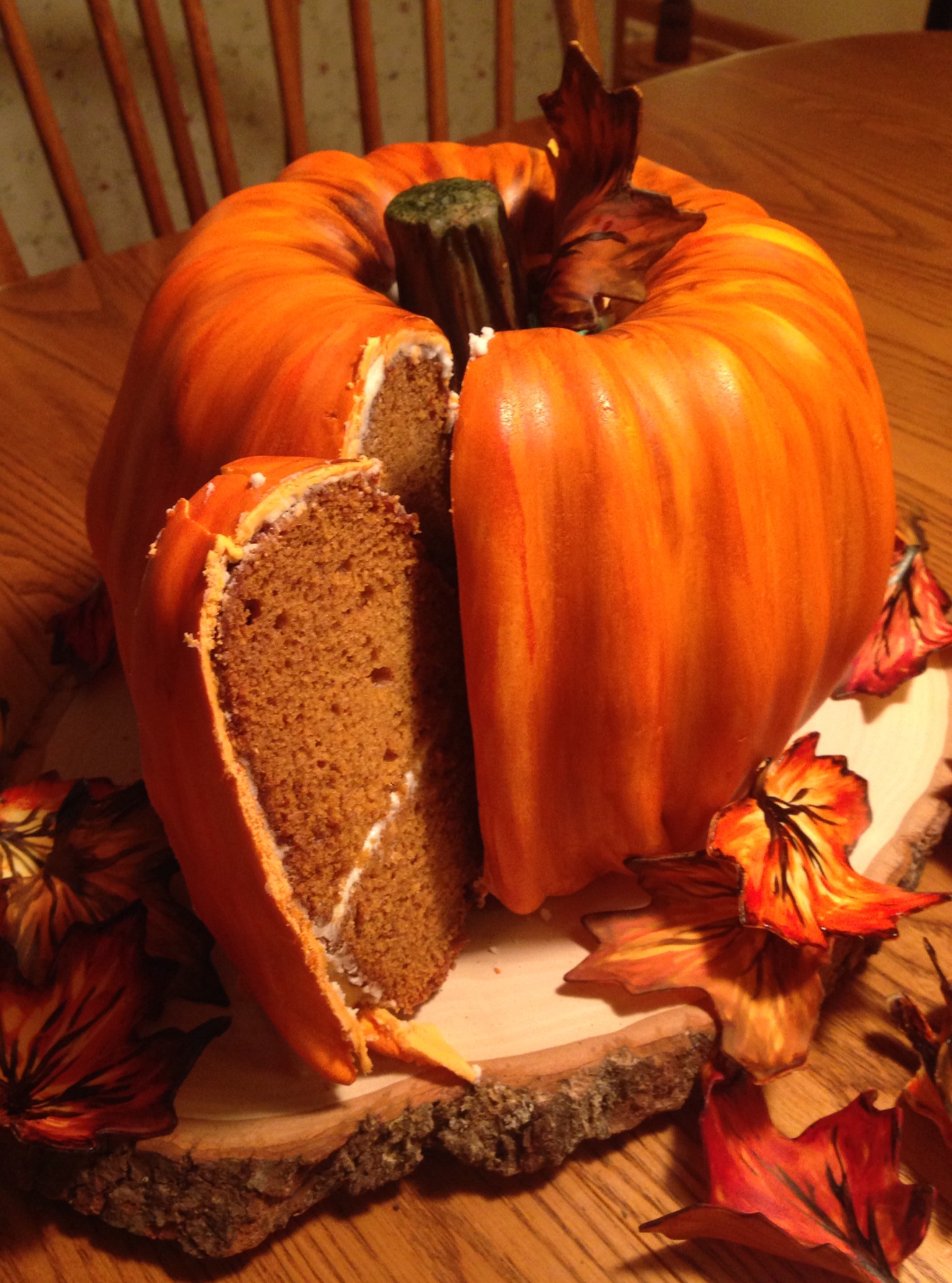Pumpkin Fondant Cake Pumpkin Fondant Cake
