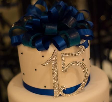 Quince Decorations Royal Blue and White Light Quince Decorations Royal Blue and White Light