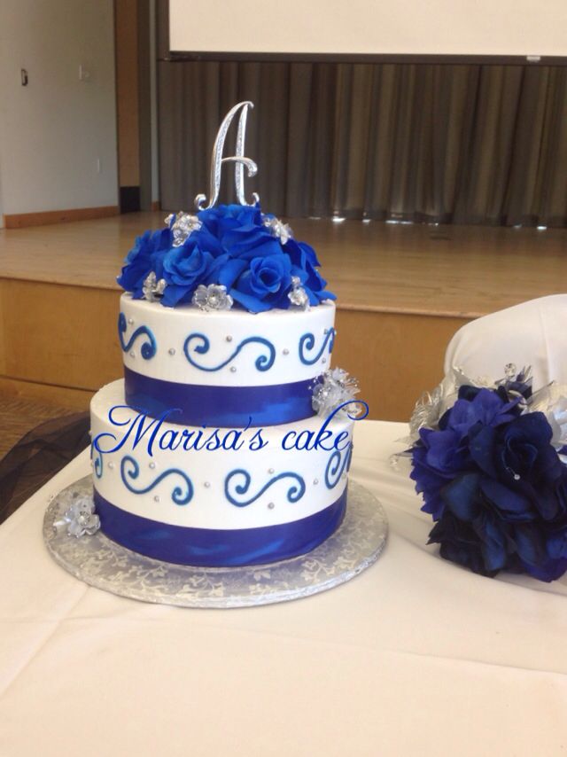Royal Blue Quinceanera Cakes Royal Blue Quinceanera Cakes