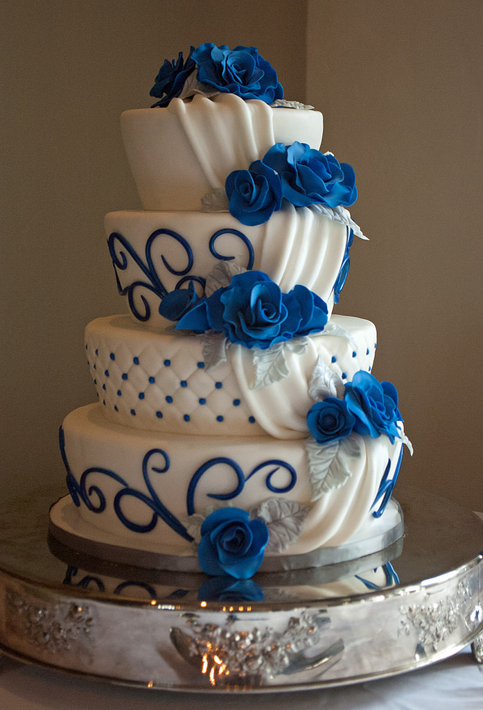 Royal Blue Wedding Cake Royal Blue Wedding Cake