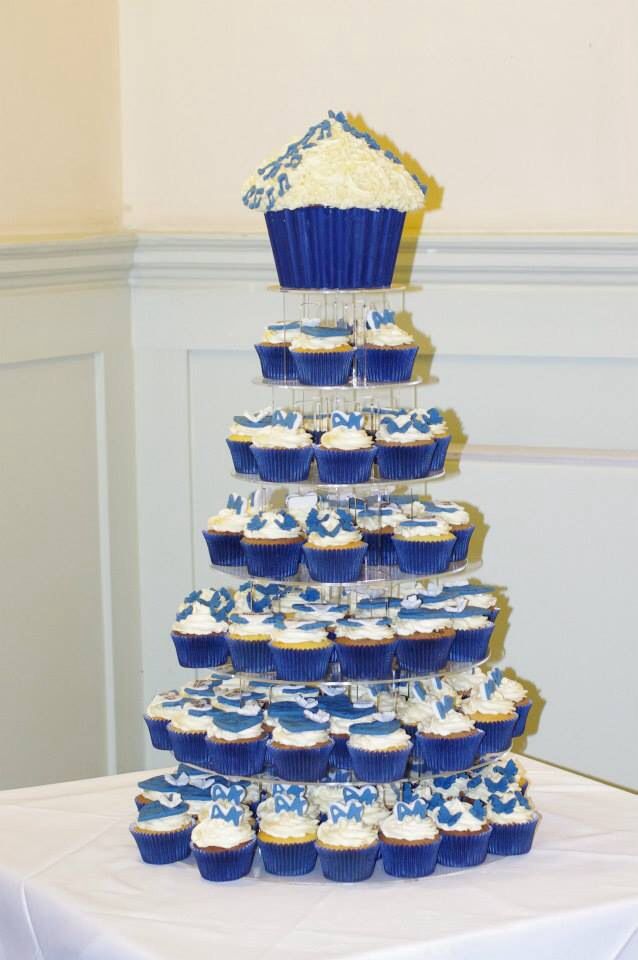Royal Blue Wedding Cupcakes Royal Blue Wedding Cupcakes