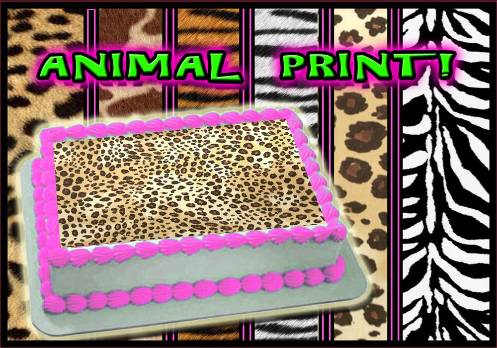Zebra Print Edible Sugar Sheets for Cakes Zebra Print Edible Sugar Sheets for Cakes