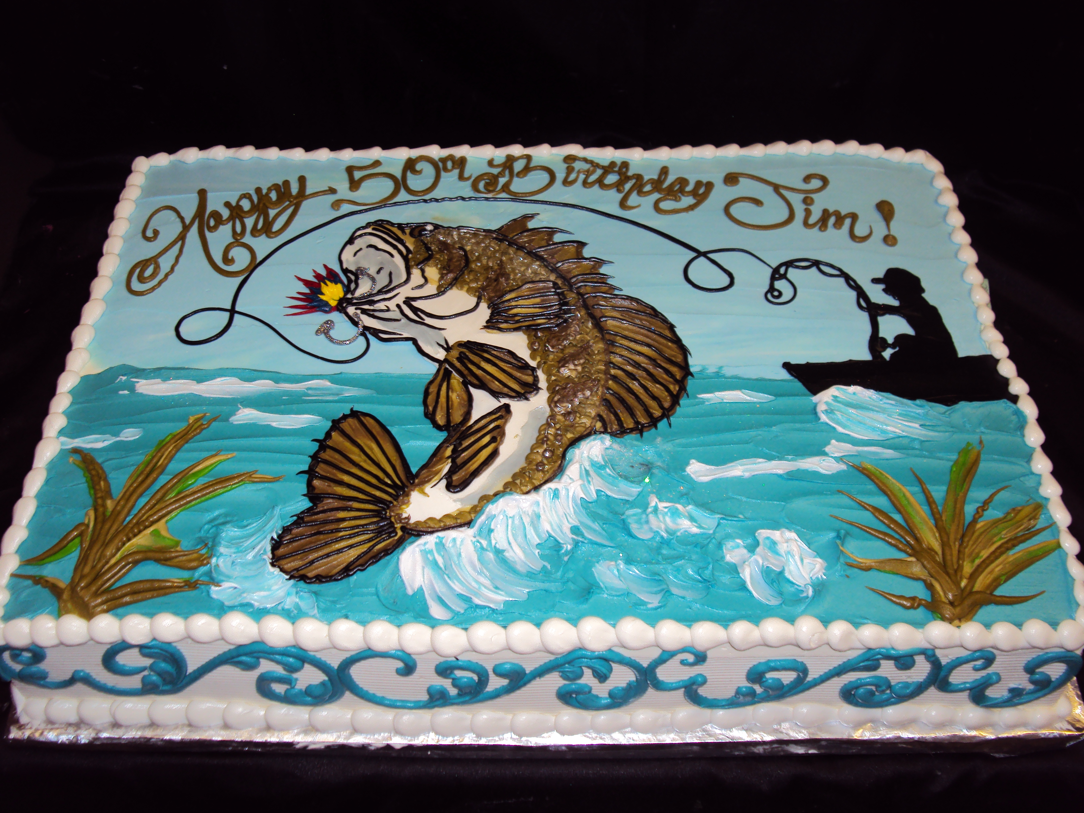 Bass Fishing Birthday Cake Bass Fishing Birthday Cake