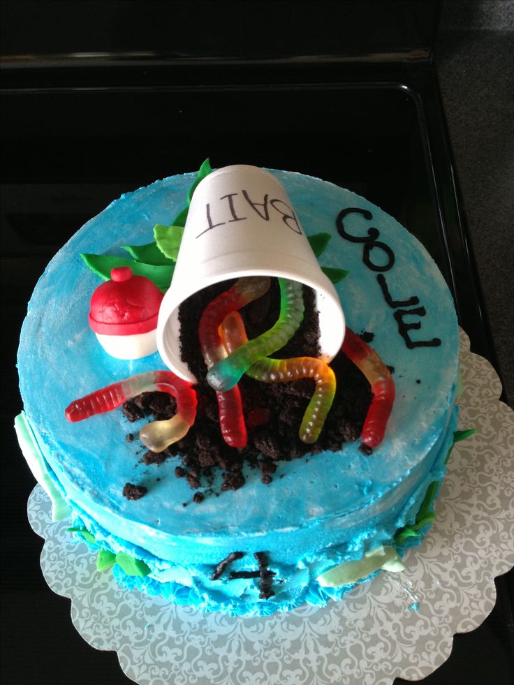 Fishing Birthday Cake Idea Fishing Birthday Cake Idea