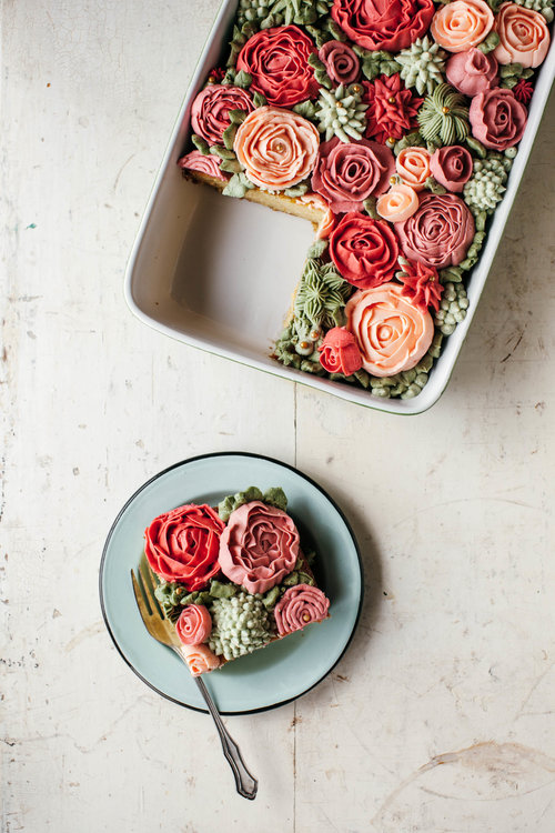 Sheet Cakes with Roses Sheet Cakes with Roses