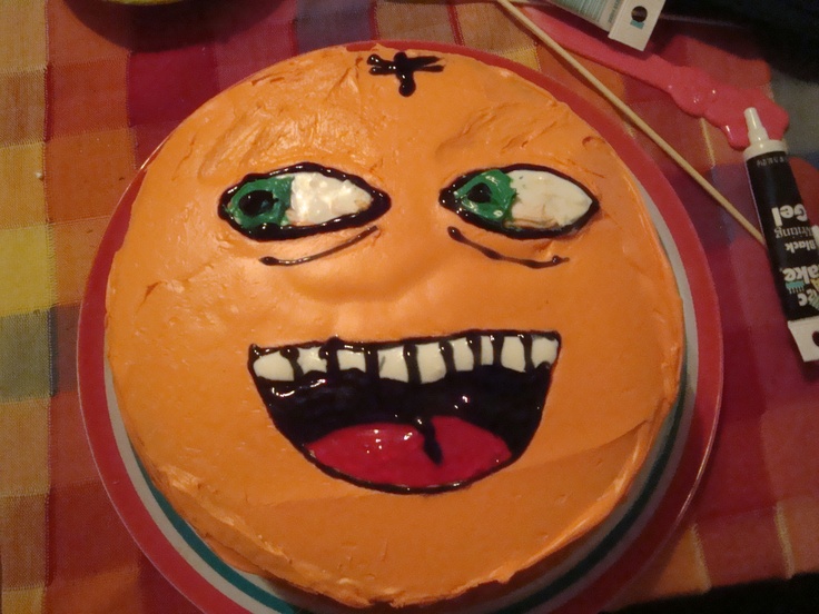 Annoying Orange Birthday Cake