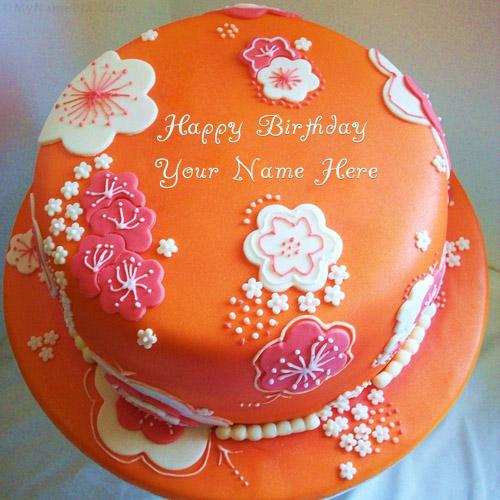 Happy Birthday Cake with Name