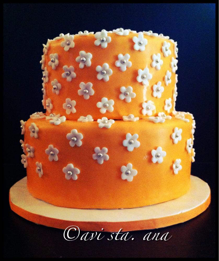 Orange Birthday Cake