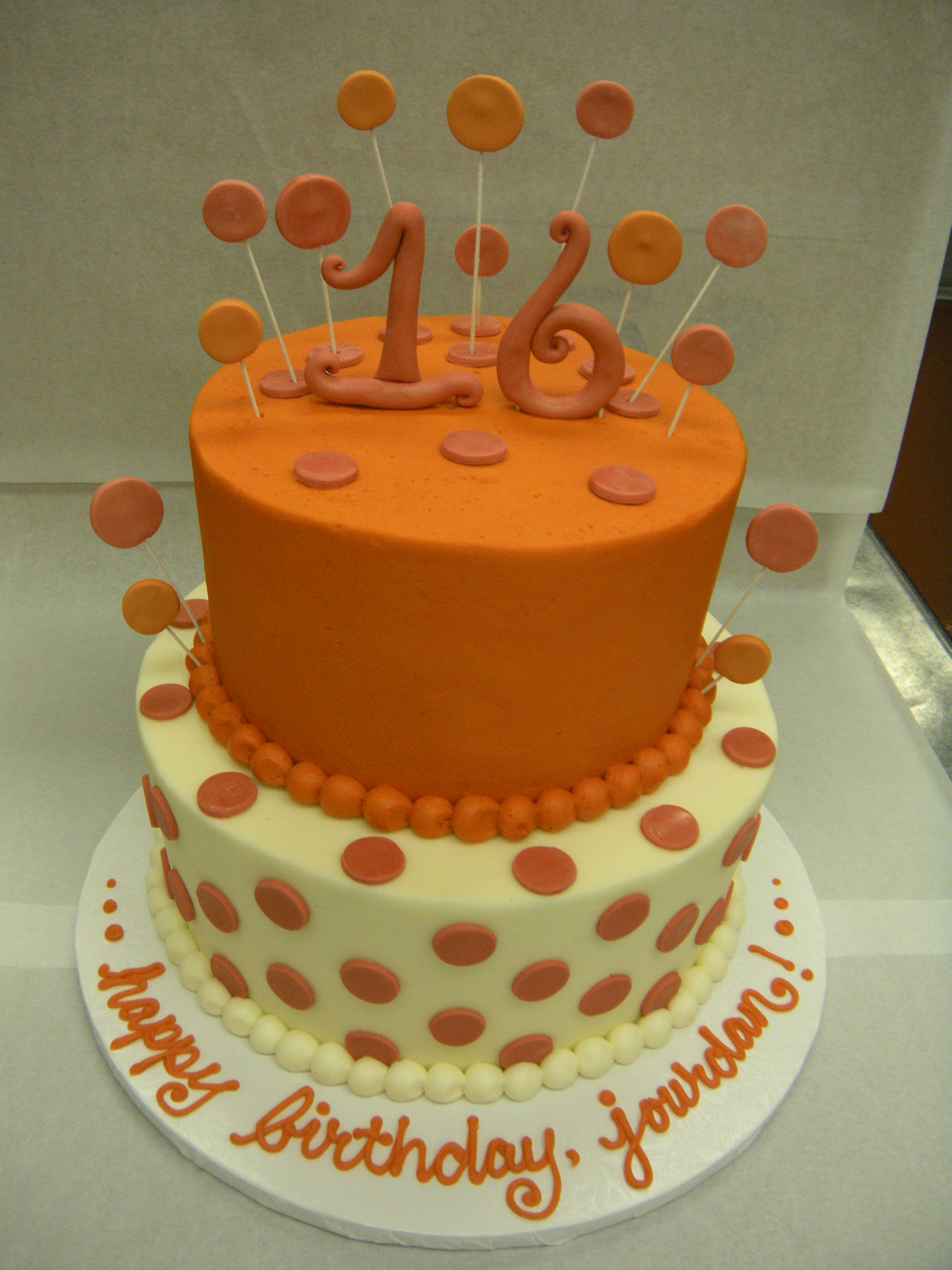 Orange Birthday Cake