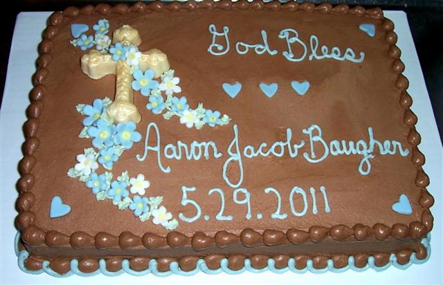5 Photos of Blue Baptism Sheet Cakes 5 Photos of Blue Baptism Sheet Cakes