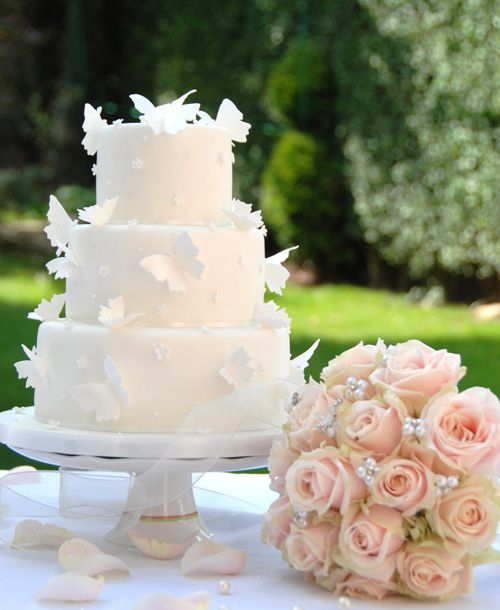 11 Butterfly And Flower Wedding Cupcakes Photo Cupcake Wedding