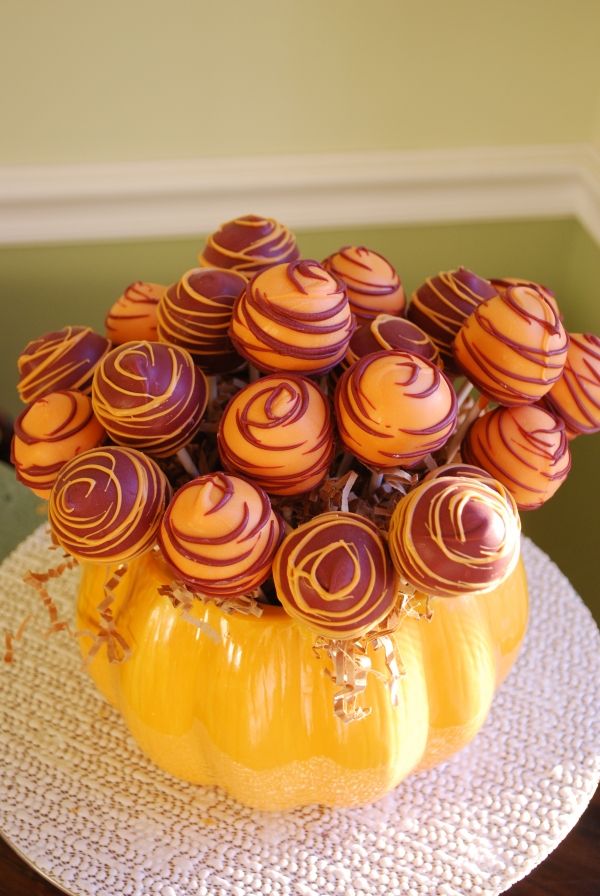 Fall Cake Pop Display Fall Cake Pop Display