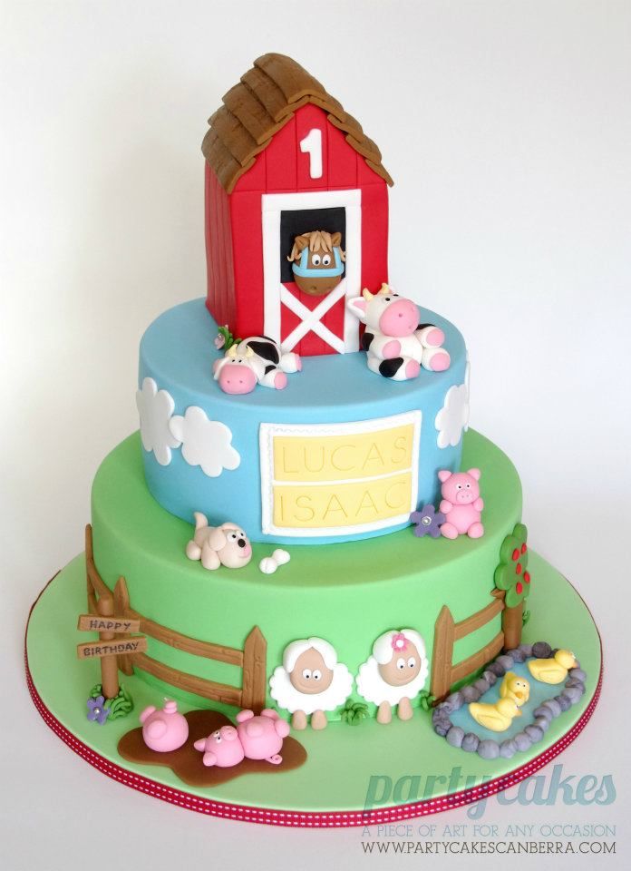 Farm Animals Birthday Cake Farm Animals Birthday Cake