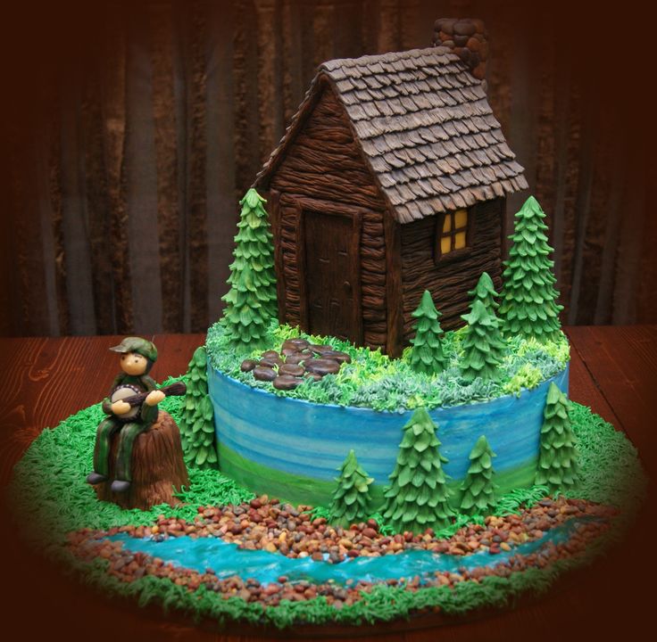 13 Photos of Log Cabin Sheet Cakes 13 Photos of Log Cabin Sheet Cakes