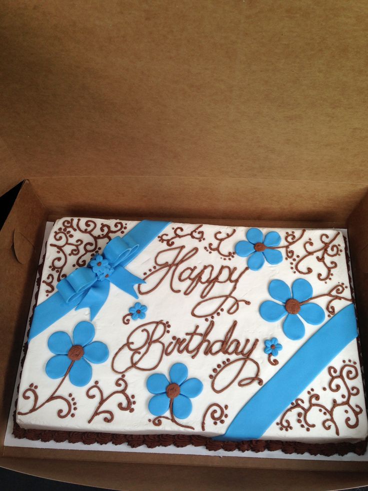 Bow and Black Sheet Cake with Scroll Work Bow and Black Sheet Cake with Scroll Work