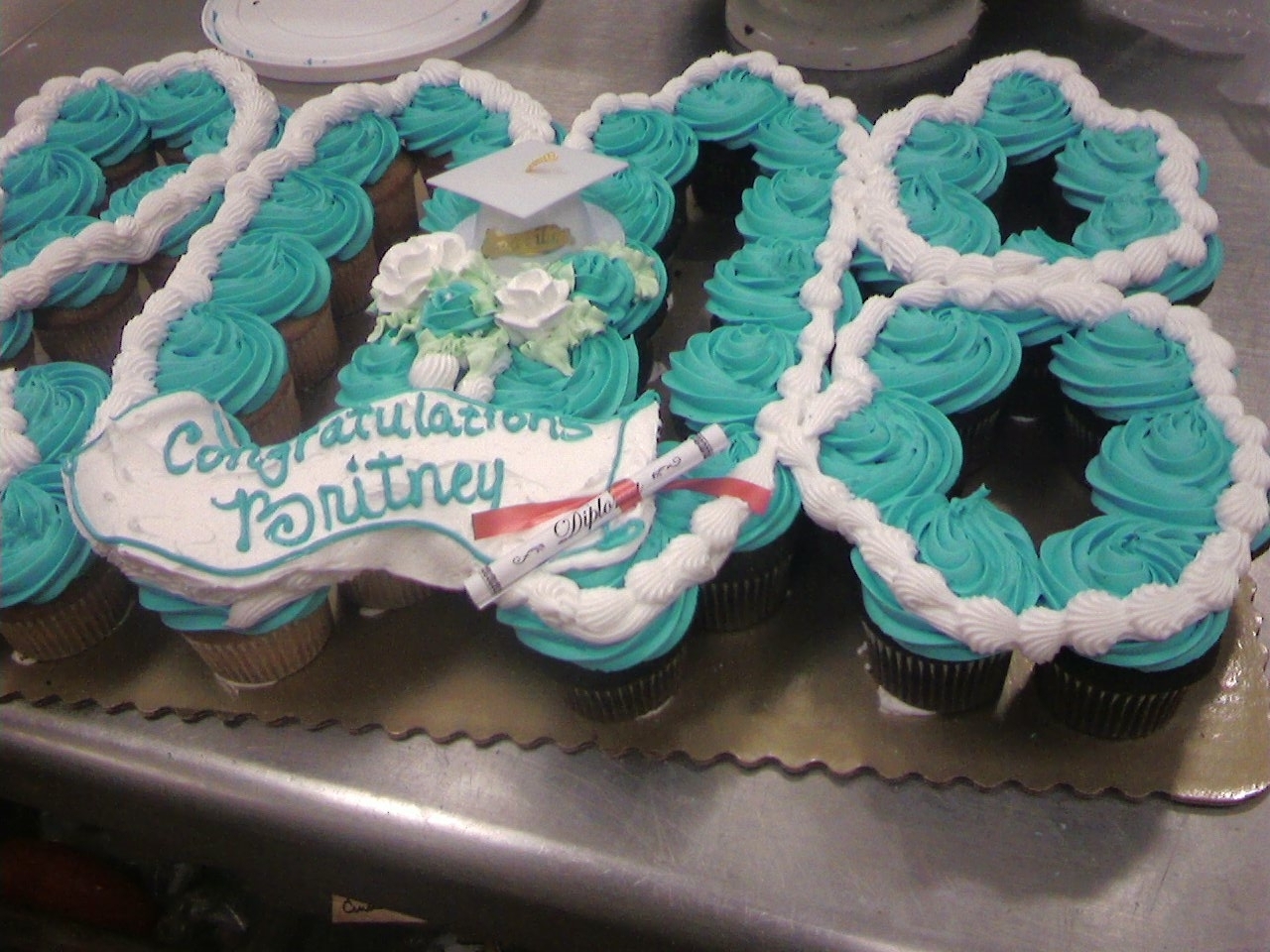 13 Graduation Cake With Cupcakes Photo High School Graduation Cake