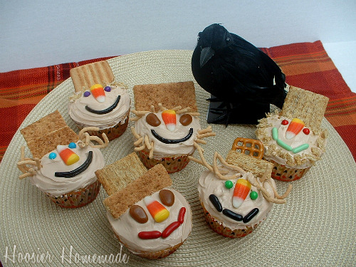 Scarecrow Fall Cupcake Ideas Scarecrow Fall Cupcake Ideas