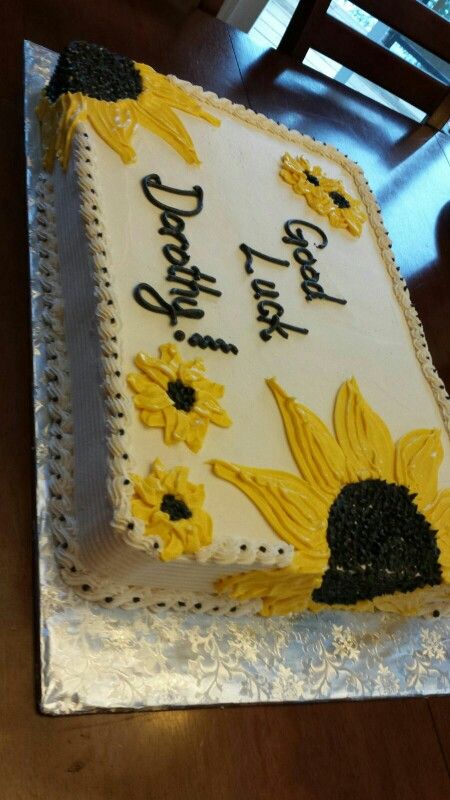 Sunflower Sheet Cake Sunflower Sheet Cake