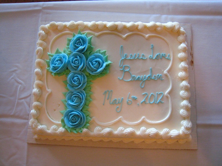 Baby Boy Baptism Sheet Cakes Baby Boy Baptism Sheet Cakes