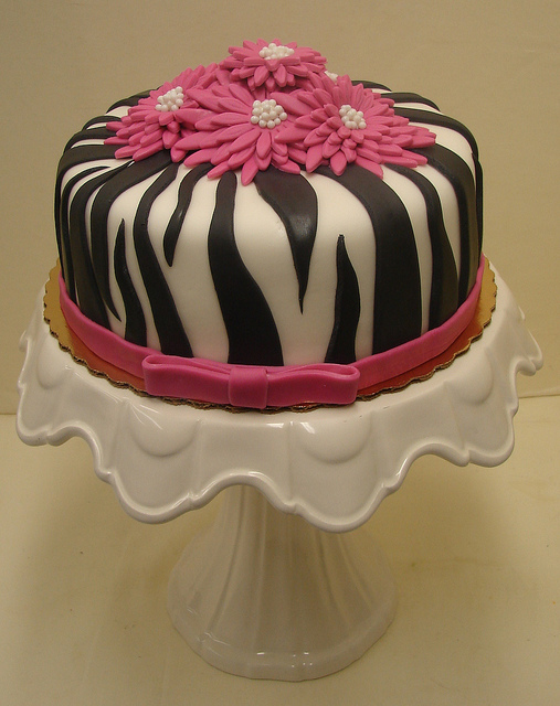 Diva Zebra Print Cake Diva Zebra Print Cake