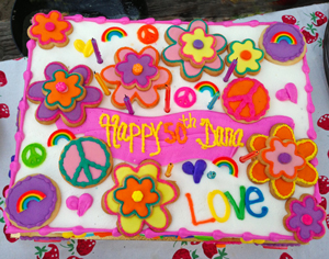 Hippie Birthday Cake Hippie Birthday Cake
