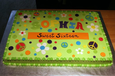 Hippie Sheet Birthday Cakes Hippie Sheet Birthday Cakes