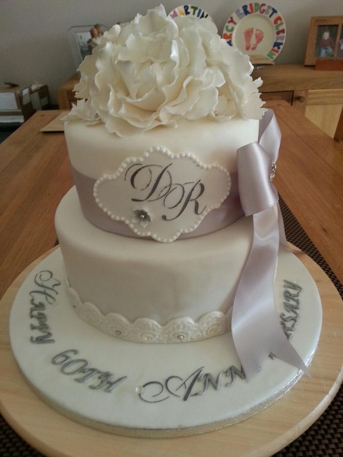 60th Wedding Anniversary Cake 60th Wedding Anniversary Cake