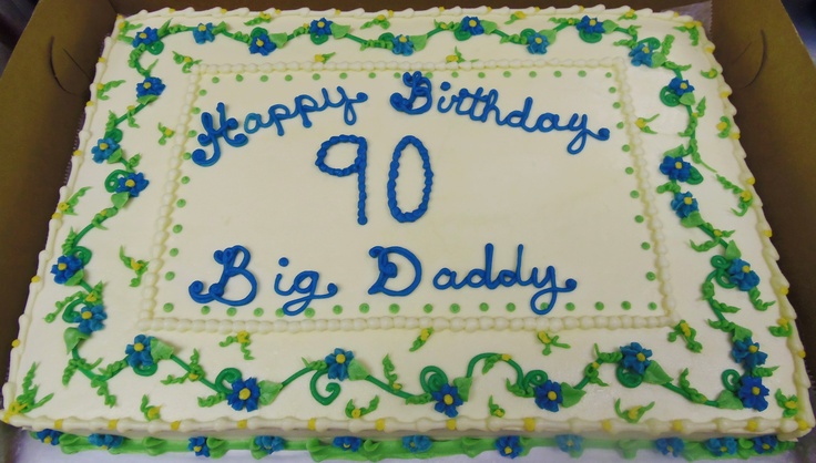 90th Birthday Sheet Cake Designs 90th Birthday Sheet Cake Designs