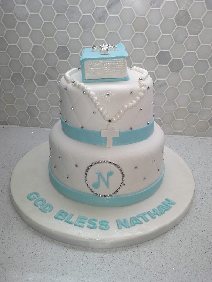 13 Boys Blue First Communion Cakes Photo Boys First Holy Communion